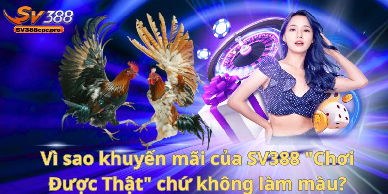 SV388 – Nhà Cái Đá Gà Với Khuyến Mãi Siêu Hấp Dẫn Cho Người Chơi Thực Thụ 4 Vì sao khuyến mãi của SV388 "Chơi Được Thật" chứ không làm màu?